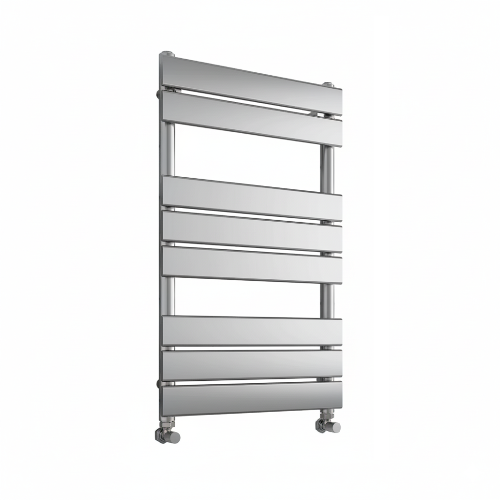 (500Mm W X 800Mm H) Richmond Heated Towel Rail Flat Panel Chrome Bathroom Radiator 615625588736