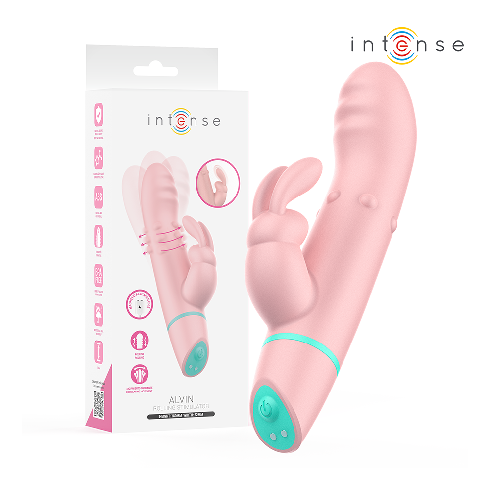 Intense High Tech Intense - Alvin Rabbit Stimulator & Rolling Vibrator + Oscillating