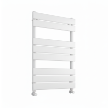 (500mm W x 800mm H) Richmond Heated Towel Rail Flat Panel White Bathroom Radiator