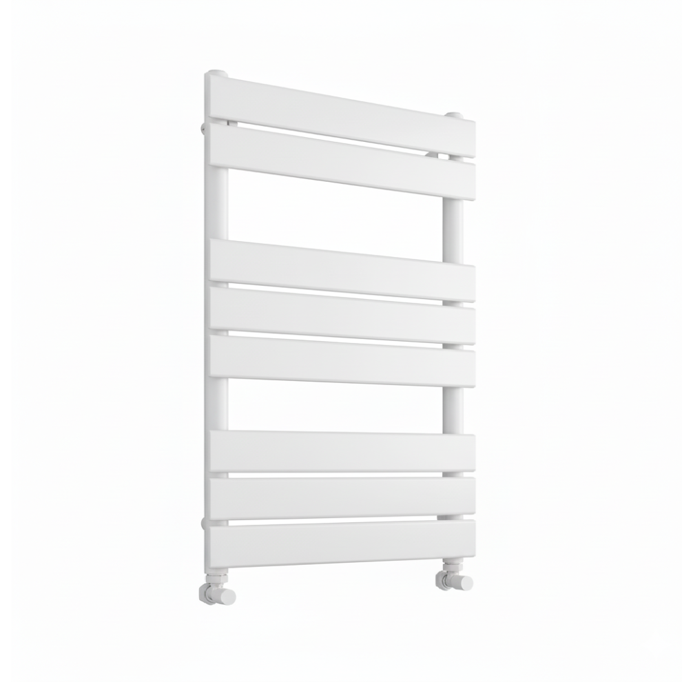 (500Mm W X 800Mm H) Richmond Heated Towel Rail Flat Panel White Bathroom Radiator 615625589641