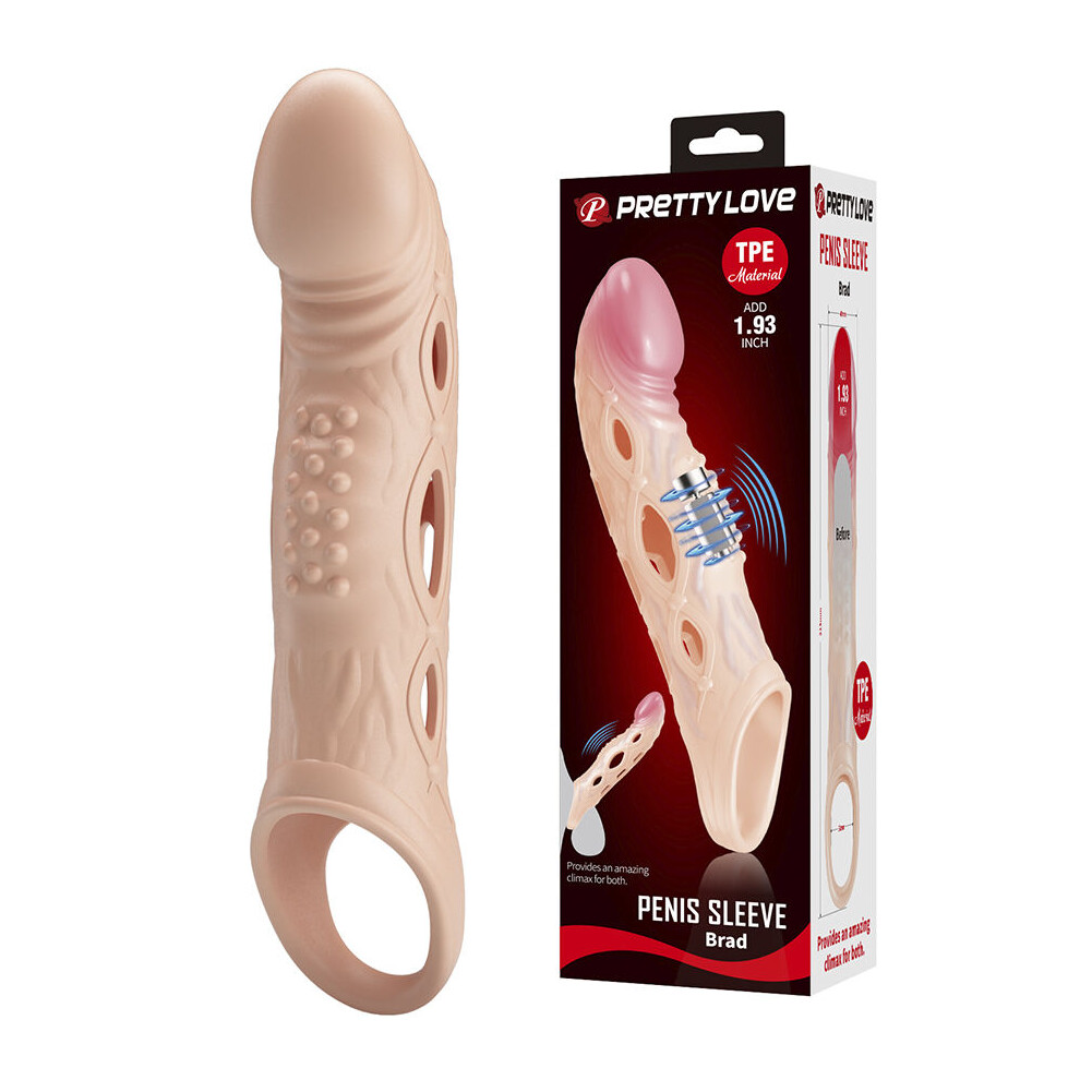 Pretty Love Male Pretty Love - Brad Vibrating Penis Sleeve