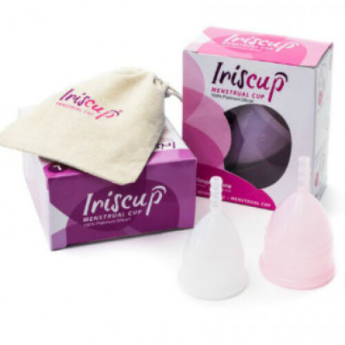 IRISCUP - LARGE PINK MONTH CUP + FREE STERILIZER BAG 2