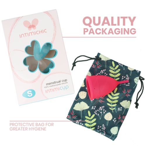 INTIMICHIC - MENSTRUAL CUP MEDICAL GRADE SILICONE - SIZE S 1