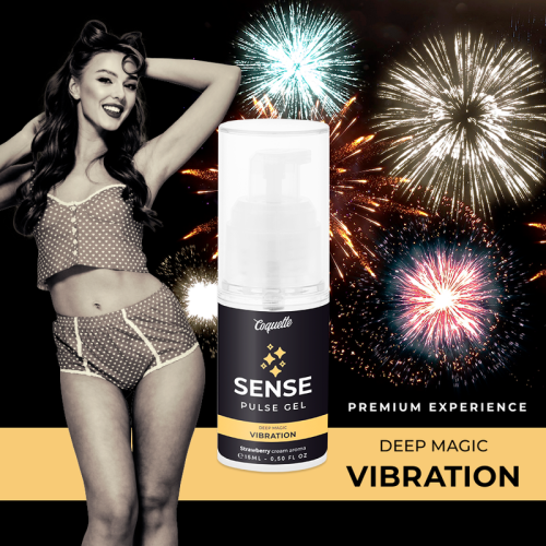 COQUETTE CHIC DESIRE - PULSE GEL STRAWBERRY MAGIC VIBRATION PREMIUM 15ML 2