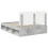 vidaXL Bed Frame Concerte Grey 150 x 200 cm Solid Pine Wood 9