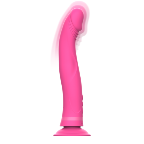 INTENSE - MICHELANGELO PINK SILICONE VIBRATOR DILDO 1