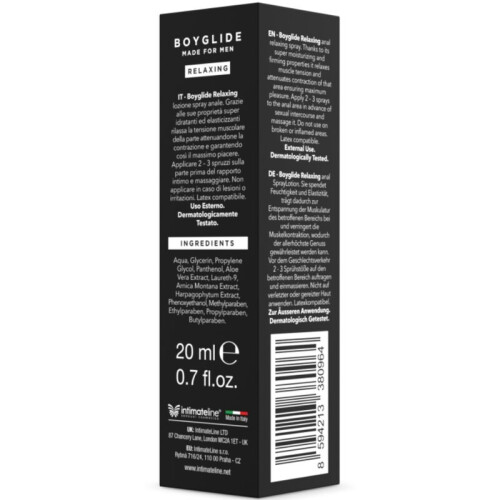 INTIMATELINE - BOYGLIDE ANAL RELAXING SPRAY 20 ML 1