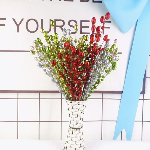 Glitter Foam Christmas Berry Sprigs – 57cm 2