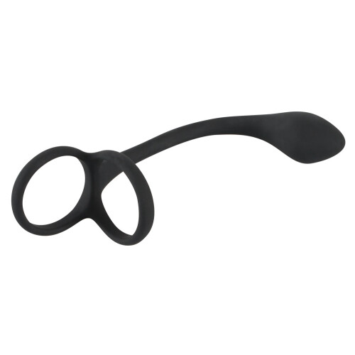 Black Velvets 3-i-1 Penisring med Analplug 2