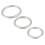 Metallic Silicone Cock Ring Set 3