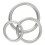Metallic Silicone Cock Ring Set 4