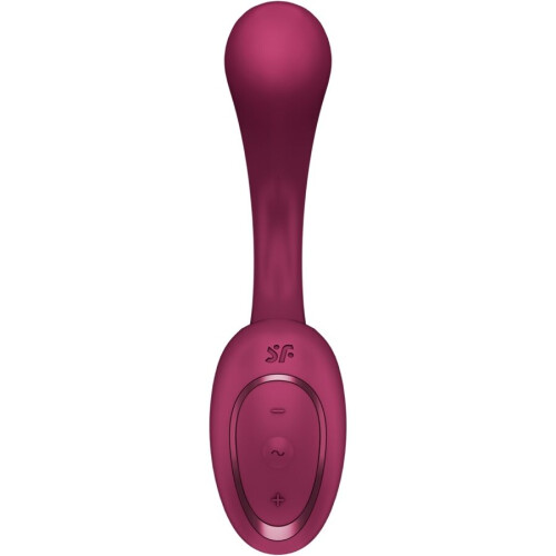 SATISFYER - G FOR GODDESS 2 RABBIT VIBRATOR BOTTLE BORDEAUX 1