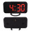 Digital Mirror Clock with LED Display and USB Charging Ports 8