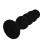BLACK&SILVER - SCOTT PREMIUM SILICONE ANAL PLUG BLACK 4