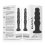 BLACK&SILVER - SCOTT PREMIUM SILICONE ANAL PLUG BLACK 5
