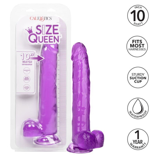 CALEXOTICS - SIZE QUEEN DILDO PURPLE 25.5 CM 1