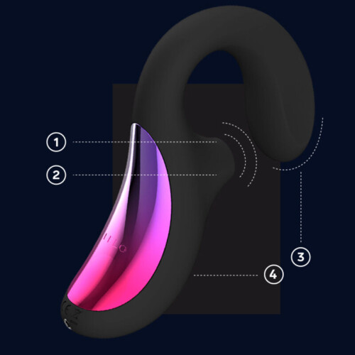 LELO LELO - ENIGMA CRUISE DOUBLE STIMULATION SONIC MASSAGER BLACK 2