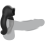 BLACK&SILVER - SILICONE VIBRATOR RING 3 MOTORS RECHARGEABLE BLACK 5