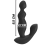 BLACK&SILVER - CORA ANAL PLUG SILICONE REMOTE CONTROL 4
