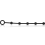 BLACK&SILVER - KORG ANAL ROSARY SILICONE INITIATION 21 CM 3