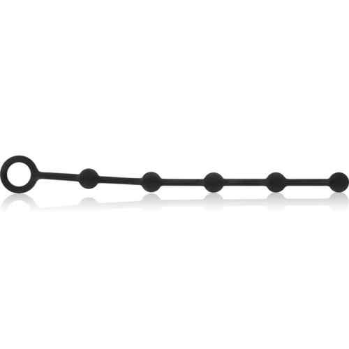 BLACK&SILVER - KORG ANAL ROSARY SILICONE INITIATION 21 CM 2