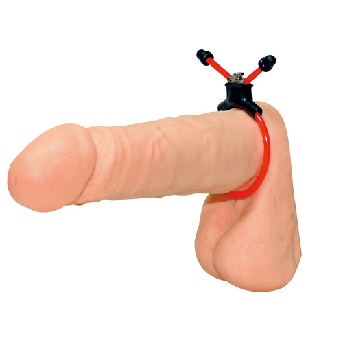 Red Sling Cock Ring 2