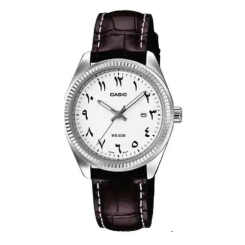 CASIO COLLECTION Mod. LADY DATE - LEATHER, WHITE