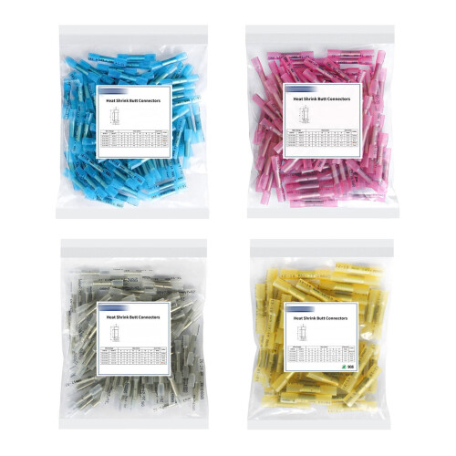 100lots Plastic Heat Shrink Terminals Waterproof for-Yellow 1