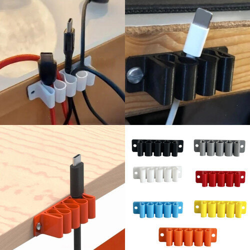 Desk Cable Management Solution Secure Cord Organizers For-White 2
