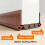 Under Door Draft Noise Blocker Door Draft Stopper Sealing-Black 7