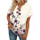 Women's Short Sleeve V-Neck  Blouses, Work Blouses,-Blue S 2