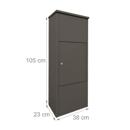 Parcel Box with Lockable Compartment and 4 Keys 2