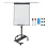 Flipchart-Whiteboard, magnetisch, 100 x 70 cm, mit mobilem Ständer 2