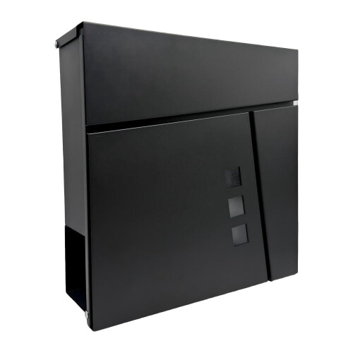Wall-Mounted Mailbox with Newspaper Holder, Weatherproof