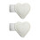 2 Stück magnetische Leder-Stifthalter, Lesezeichen-Clips-Weiß 1