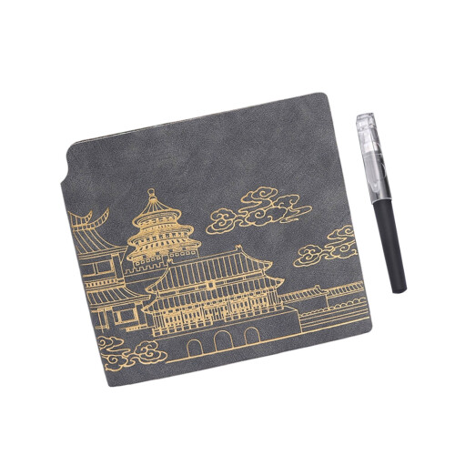 Lined Journal With PU Cover And 120 Pages Quality-light gray