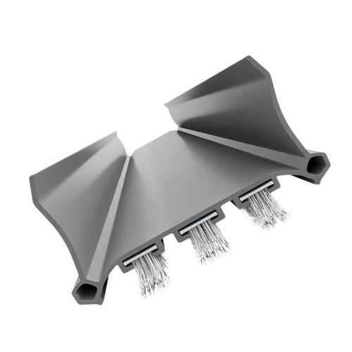 Door Draft Stopper Seal Strips for Exterior & Interior-gray