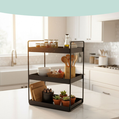 Metal Spice Rack, 3-Tier Organizer 1