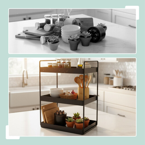 Metal Spice Rack, 3-Tier Organizer 2