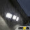 Luminária solar de jardim com 180 LEDs, sensor de movimento e classificação IP65. 6