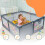 Recinto per bambini con 50 palline e canestro da basket 2