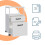 Rolling File Cabinet with 2 Drawers, Mobile Office Storage 5