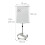 Flipchart Whiteboard, 100x70 cm, Mobile with Side Arms 4
