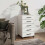 5-Drawer Rolling Office Cabinet with Wheels 3