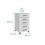 5-Drawer Rolling Office Cabinet with Wheels 4