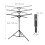 Tendedero plegable para ropa, ahorra espacio, 4 brazos 4