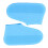 Surchaussures imperméables en silicone bleues, réutilisables 2