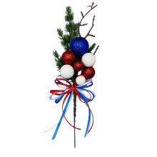 32cm Foam & Wire American Flag Decoration