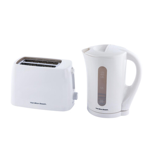 Hamilton Beach Hamilton Beach, Kettle & Toaster Set, Essentials Collection, White, HBESSW