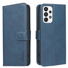 () Wallet Case For Samsung Galaxy A73- Kickstand, RFID Blocking, 3 Card Slots, Shockproof TPU, Magnetic RFID Blocking Protection Convenient Kickstand